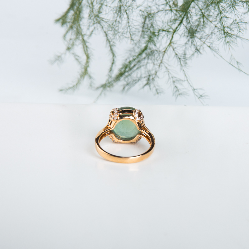 18K葡萄石戒指-红掌柜