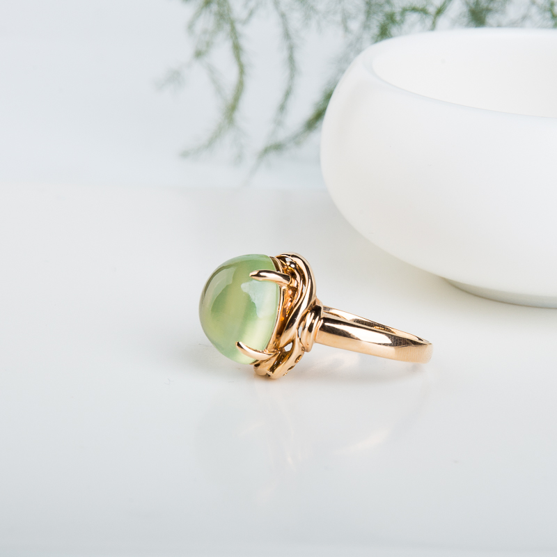 18K葡萄石戒指-红掌柜