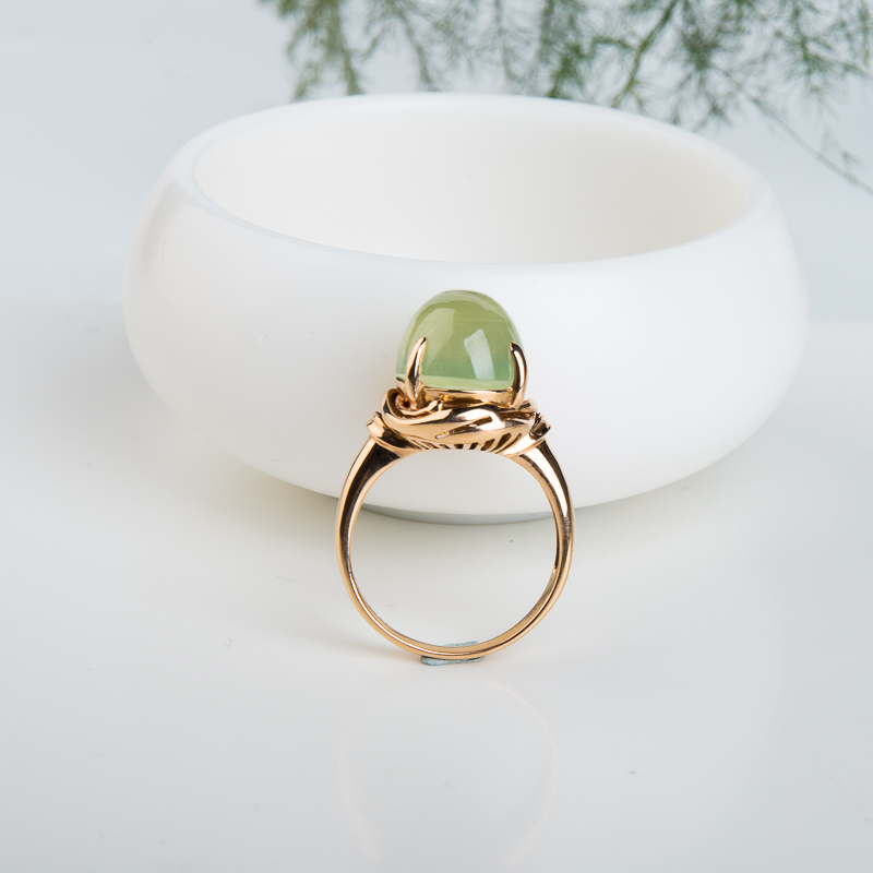 葡萄石戒指-红掌柜