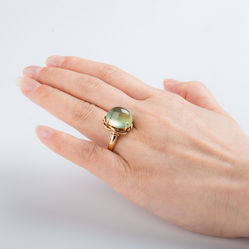 18K葡萄石戒指-红掌柜