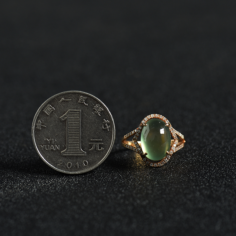 葡萄石戒指-红掌柜