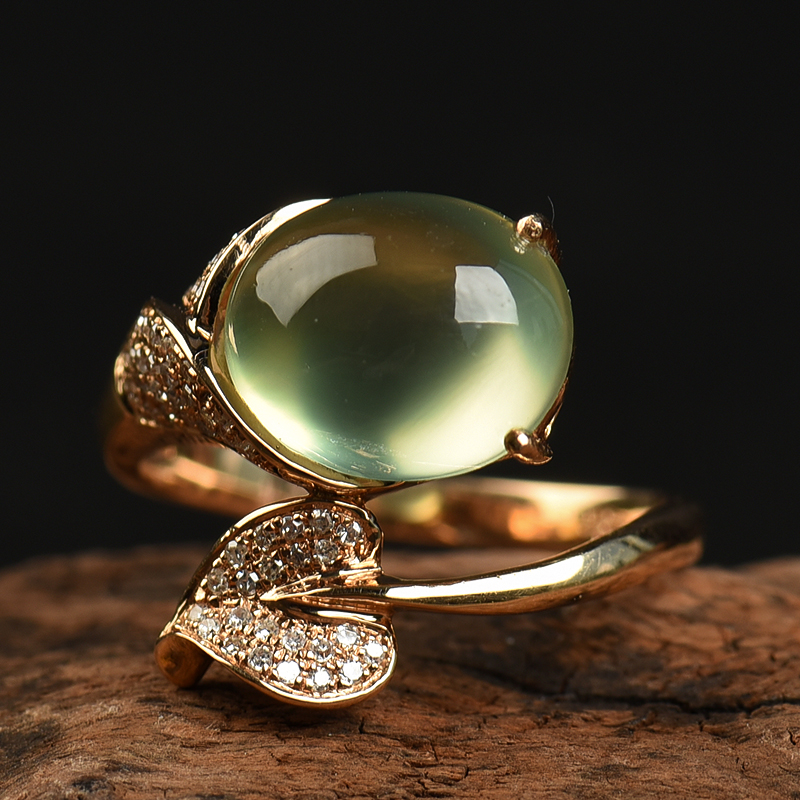 18k葡萄石戒指-红掌柜