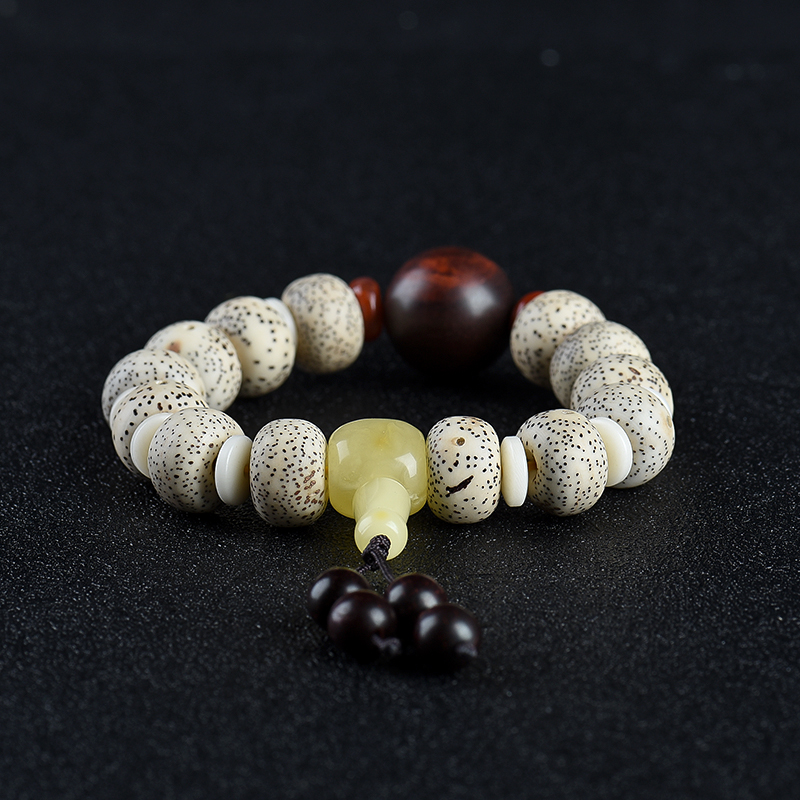 高密正月菩提单圈手串-红掌柜