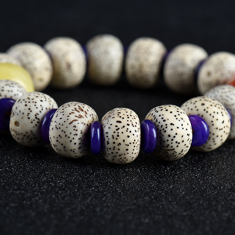 天然菩提单圈手串-红掌柜