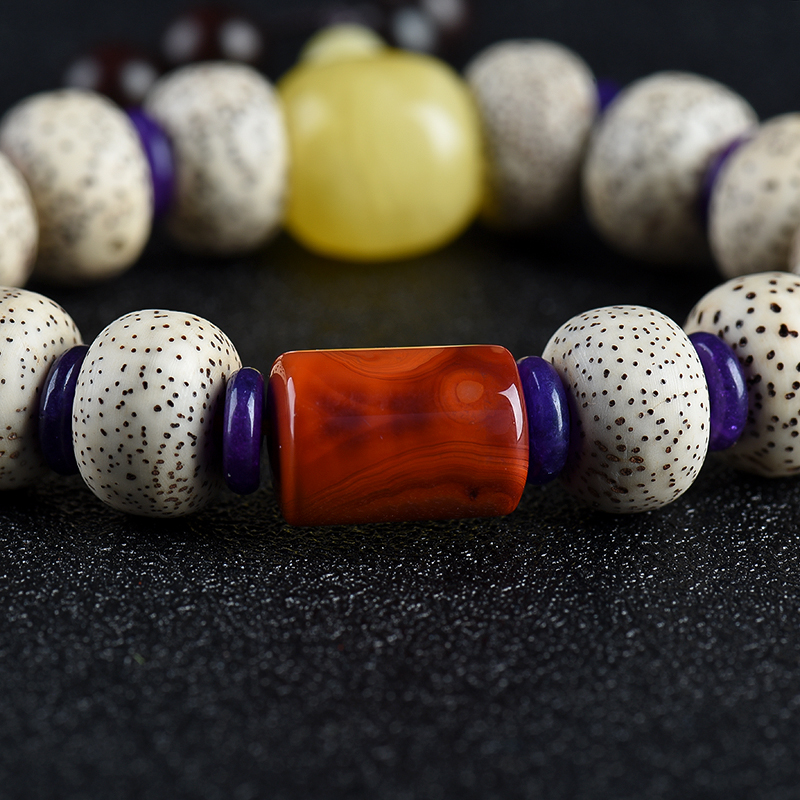 尼泊尔菩提单圈手串-红掌柜