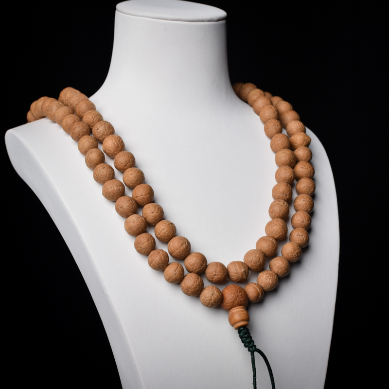 天然大眼凤眼菩提108佛珠-红掌柜