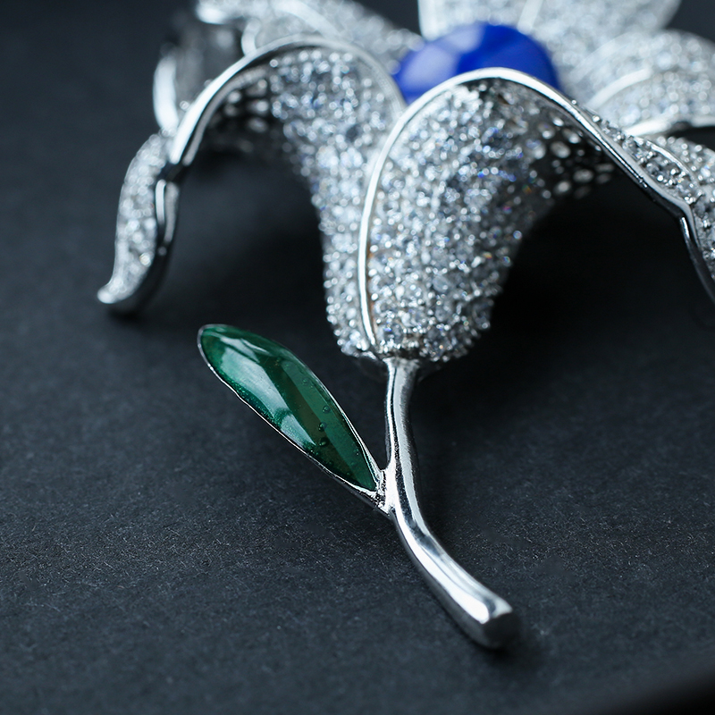 阿富汗青金石胸针 - 红掌柜珠宝