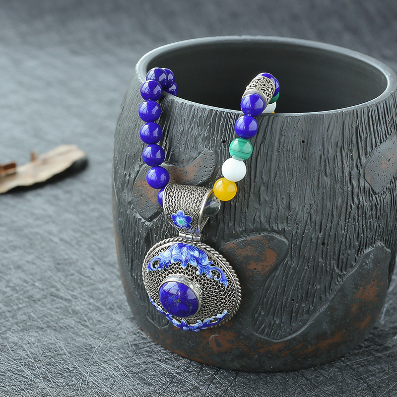 阿富汗青金石挂链-红掌柜