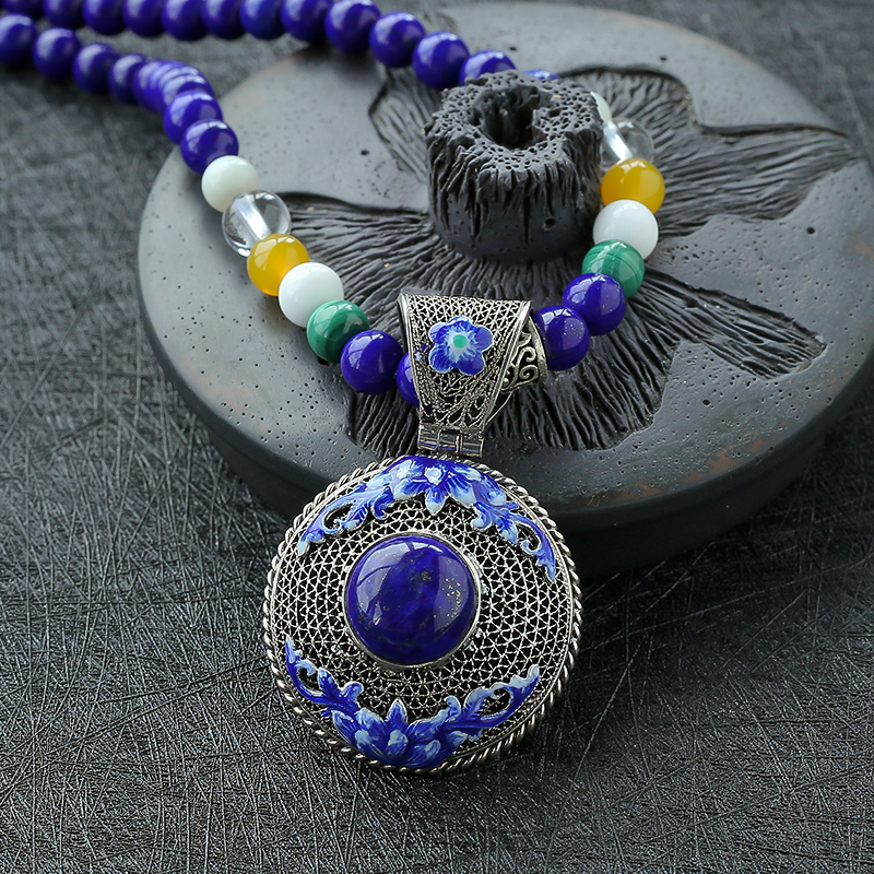 帝王青青金石毛衣链-红掌柜