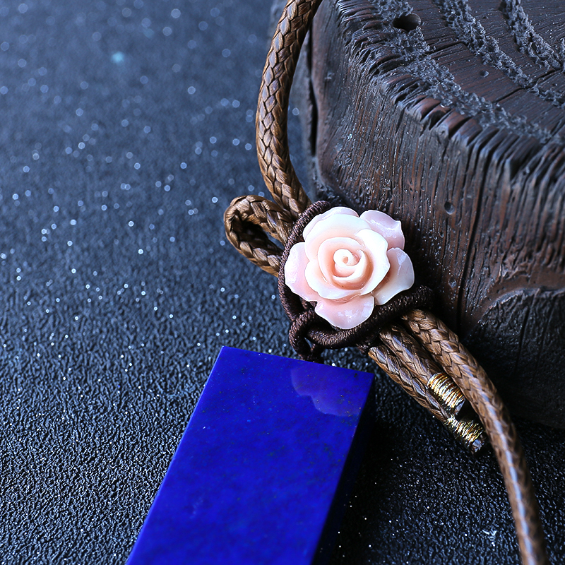 青金石无事牌吊坠-红掌柜