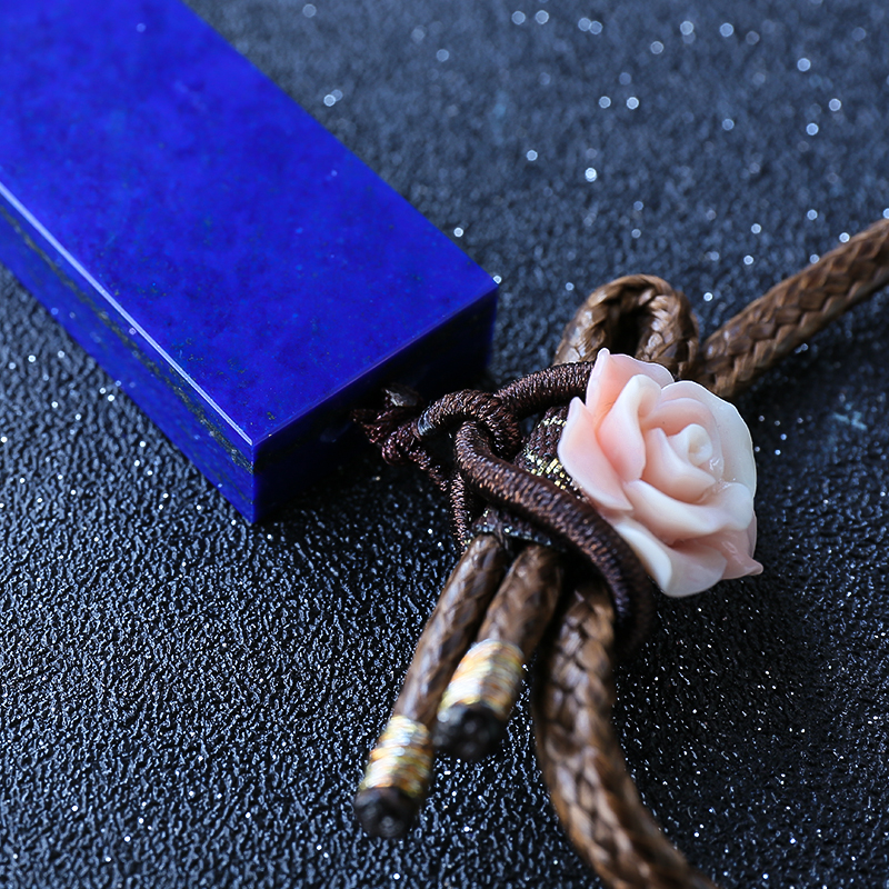 青金石无事牌-红掌柜