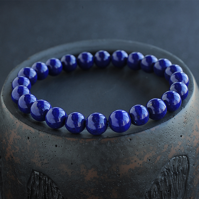 青金石单圈佛珠-红掌柜