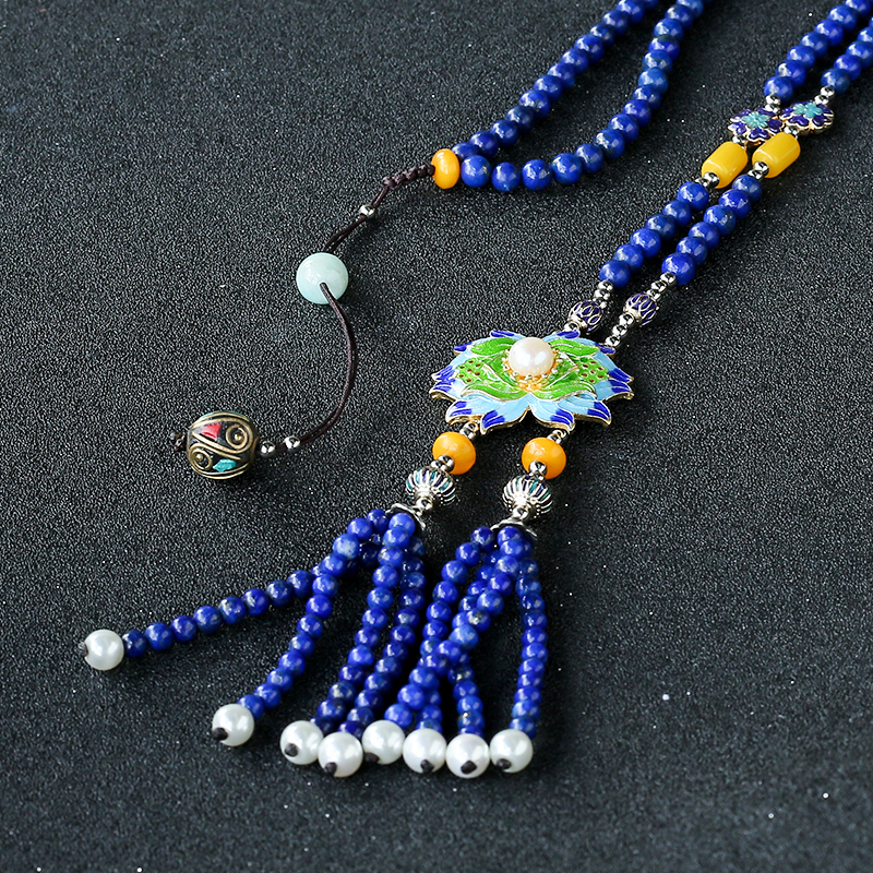 青金毛衣链 - 红掌柜珠宝