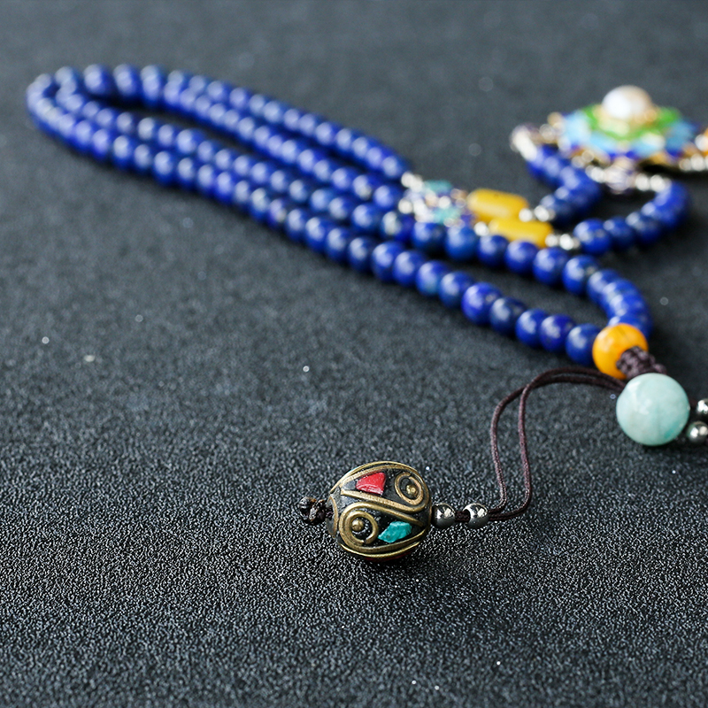 阿富汗青金毛衣链 - 红掌柜珠宝