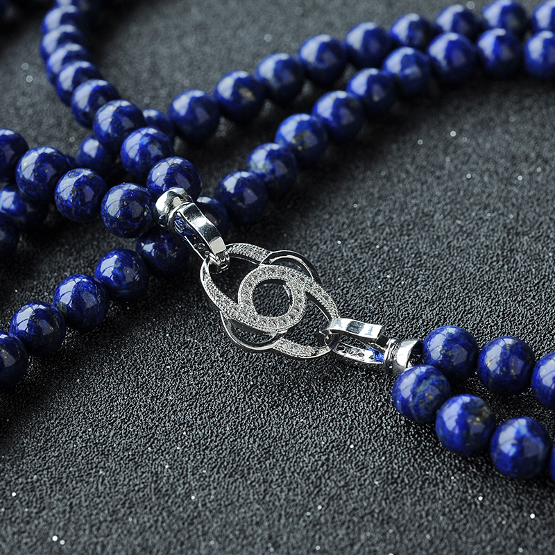 青金石毛衣链-红掌柜