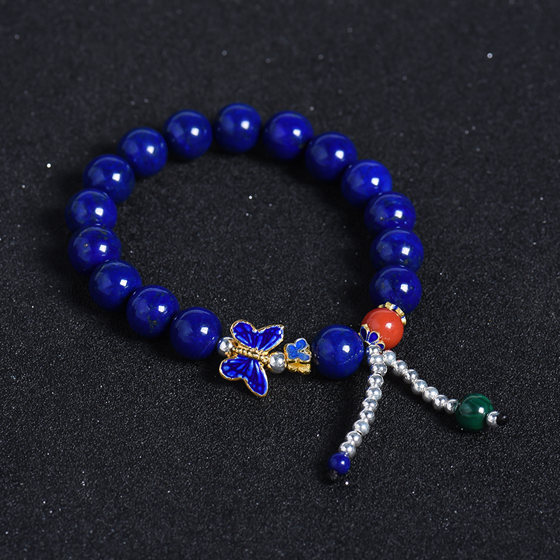 阿富汗天然青金石手串-红掌柜