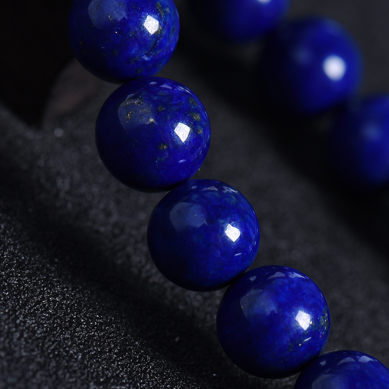 深蓝色青金石手串-红掌柜