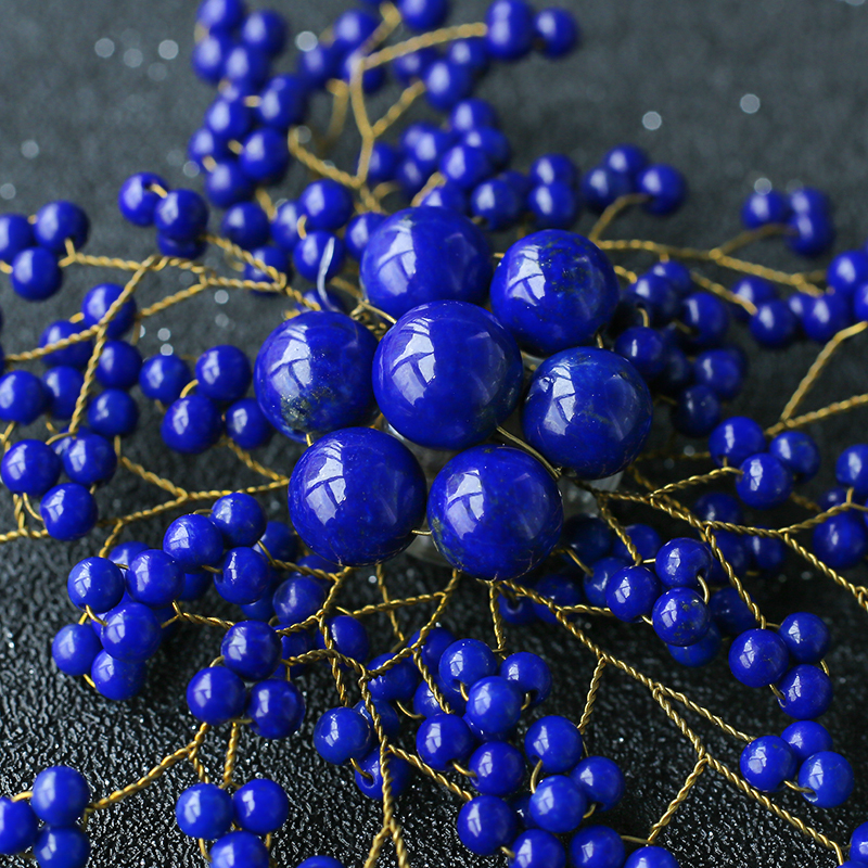 阿富汗青金石胸花 - 红掌柜珠宝