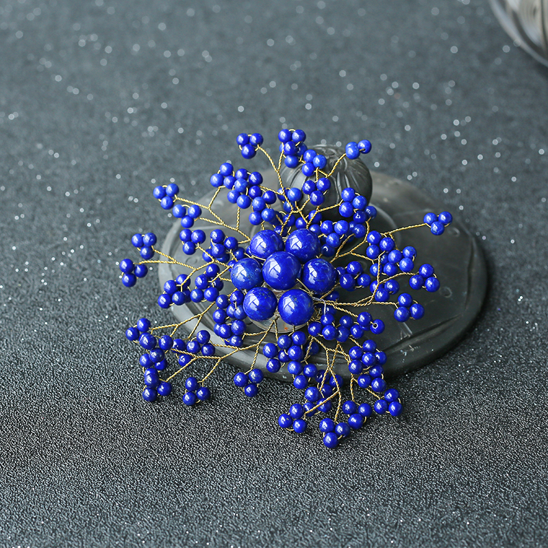 青金石胸花 - 红掌柜珠宝