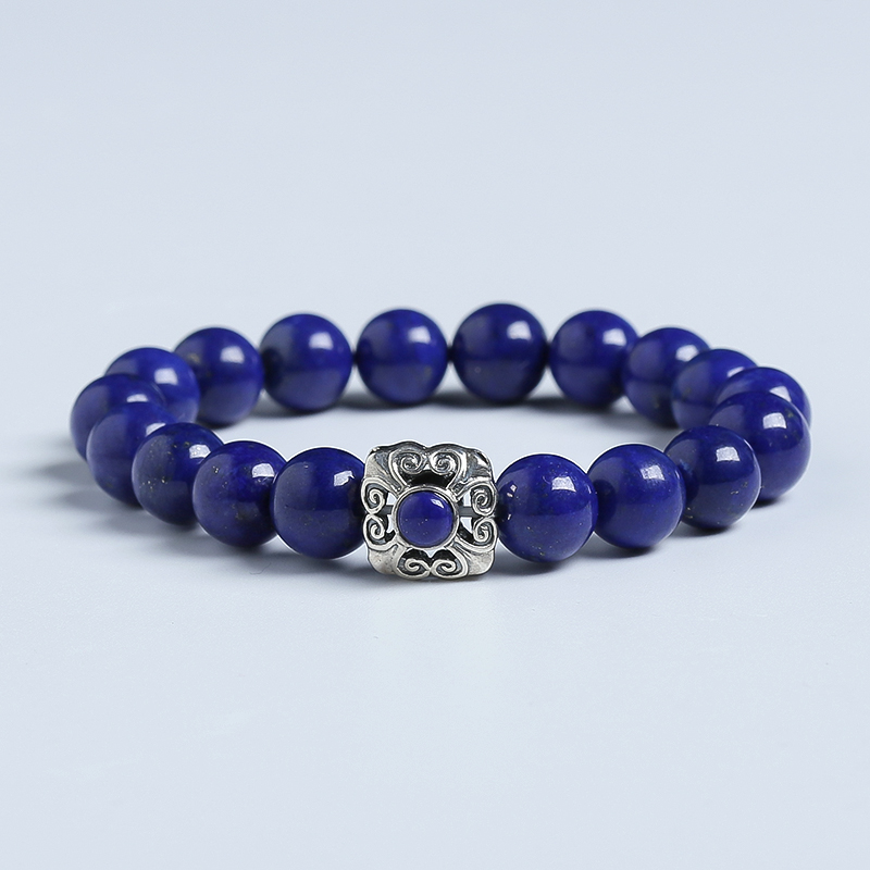 10mm青金单圈手串-红掌柜