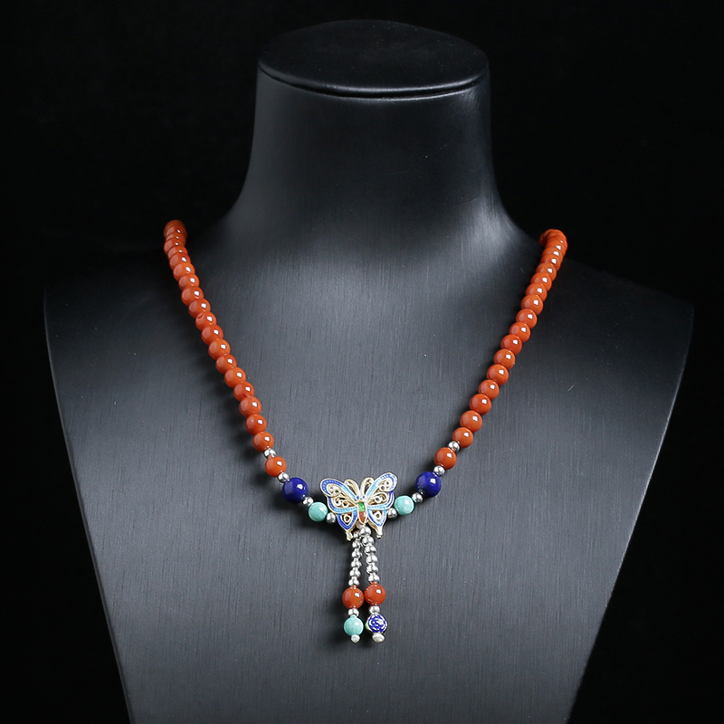 南红珠链-红掌柜