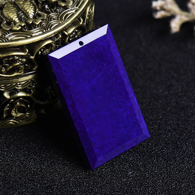 青金石无事牌-红掌柜珠宝