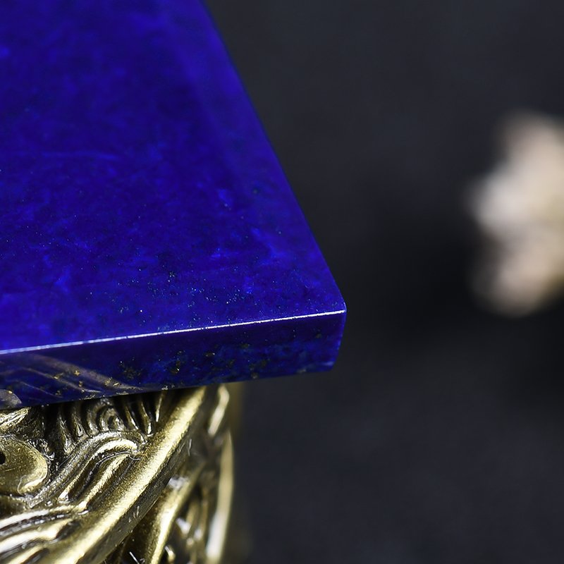 青金石无事牌-红掌柜珠宝