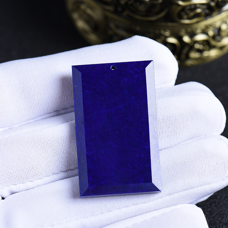 青金石无事牌-红掌柜珠宝