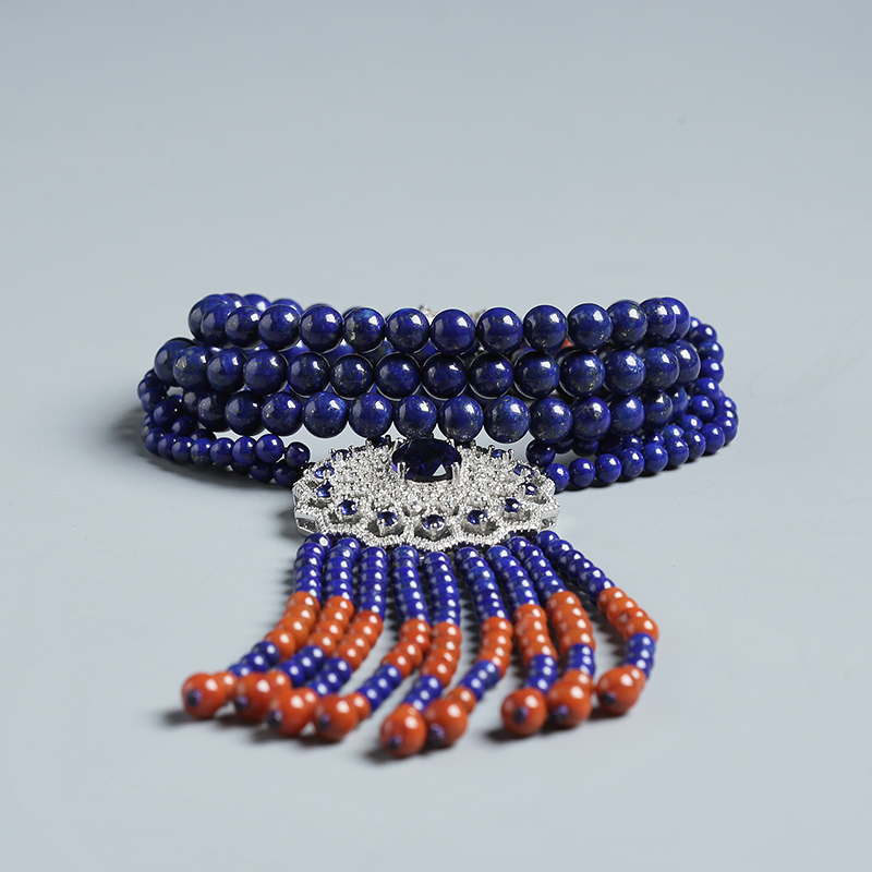 青金级深蓝色青金石毛衣链 - 红掌柜