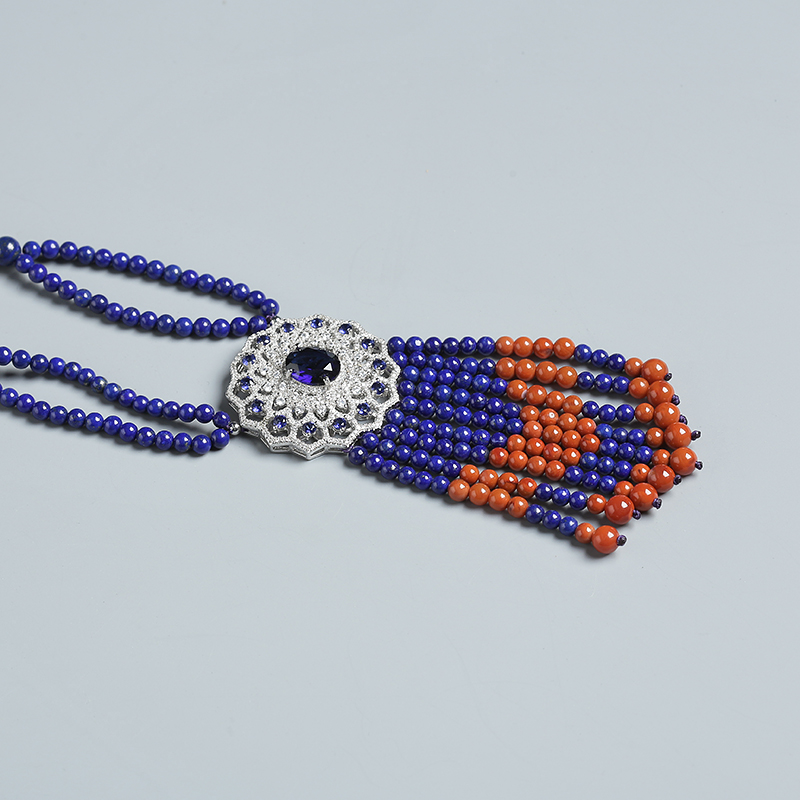 青金级青金石毛衣链 - 红掌柜