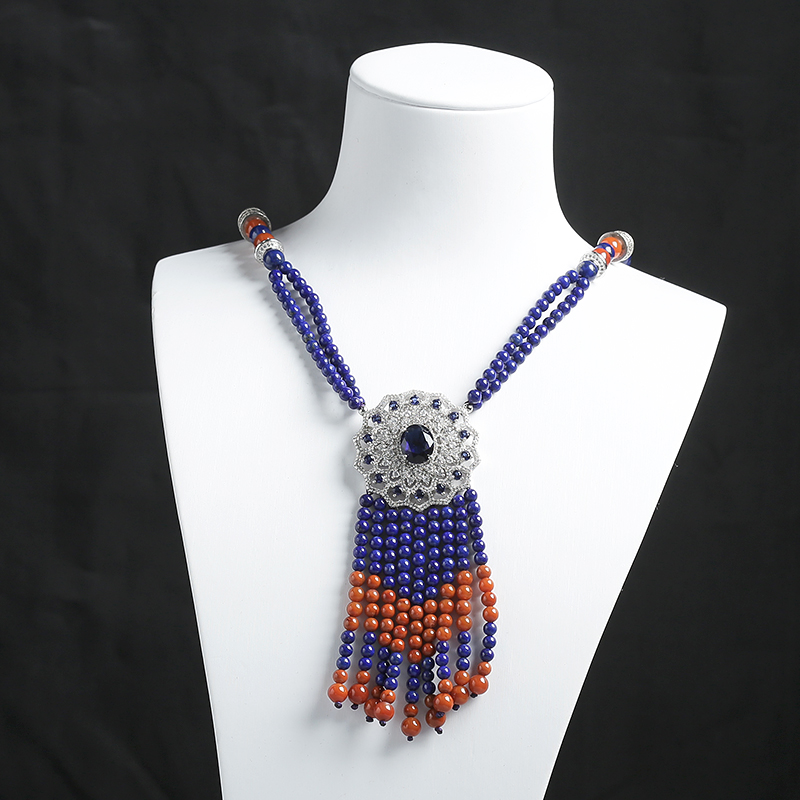 青金石毛衣链 - 红掌柜