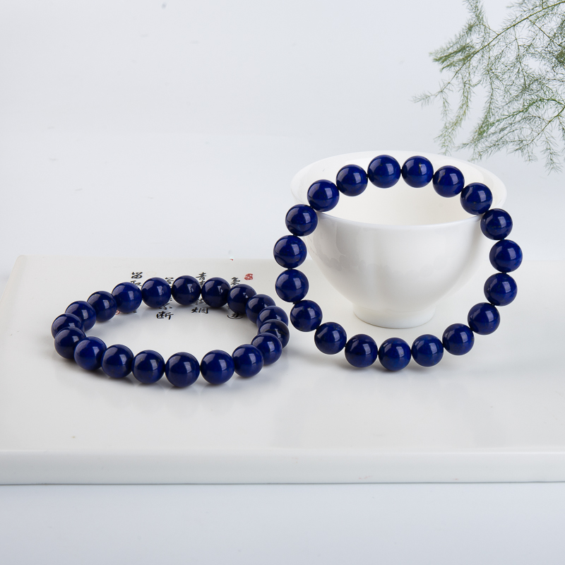 紫蓝色青金石单圈手串-红掌柜