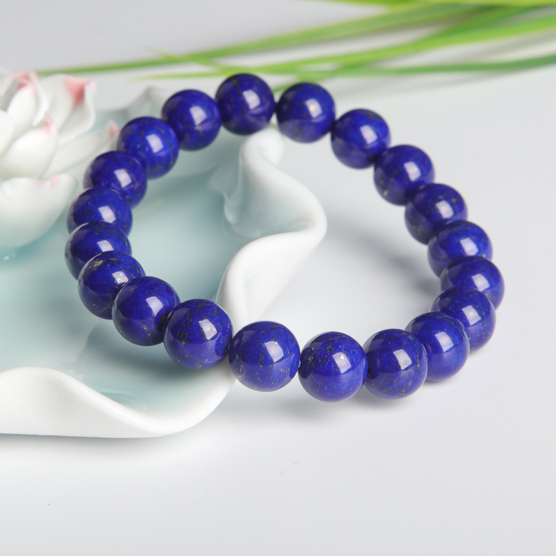 天然阿富汗青金石单圈手串-红掌柜