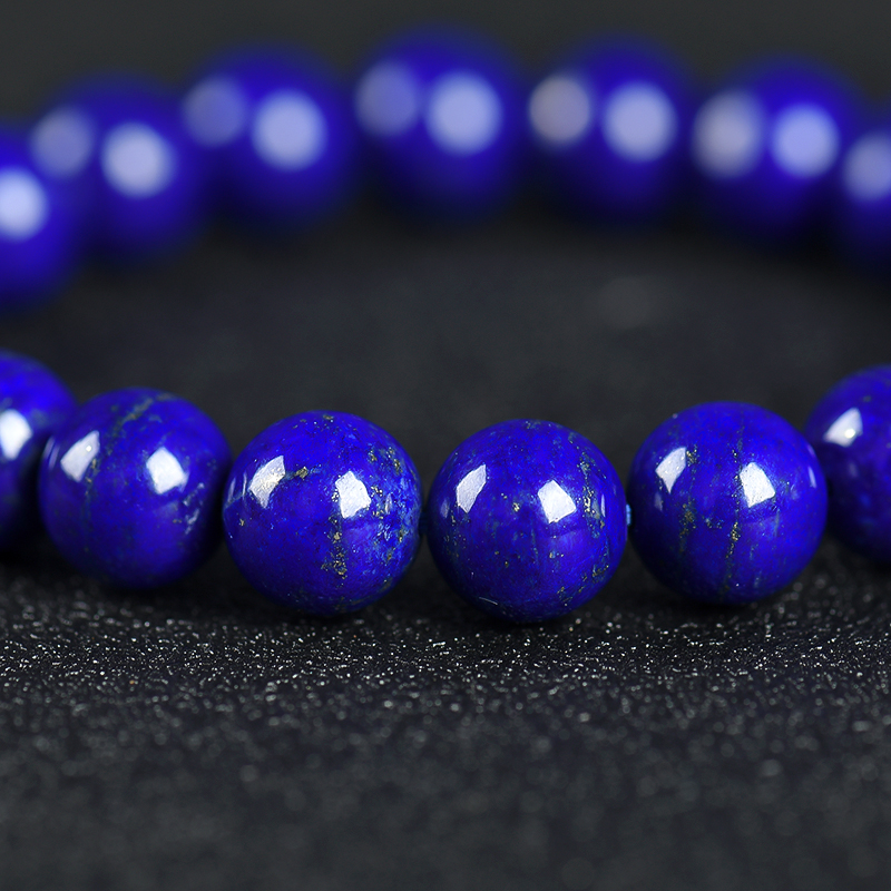 天蓝色青金石单圈手串-红掌柜