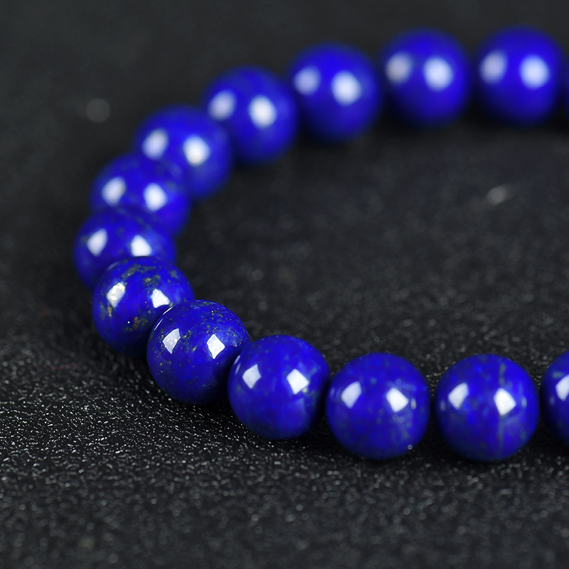 青金级青金石单圈手串-红掌柜