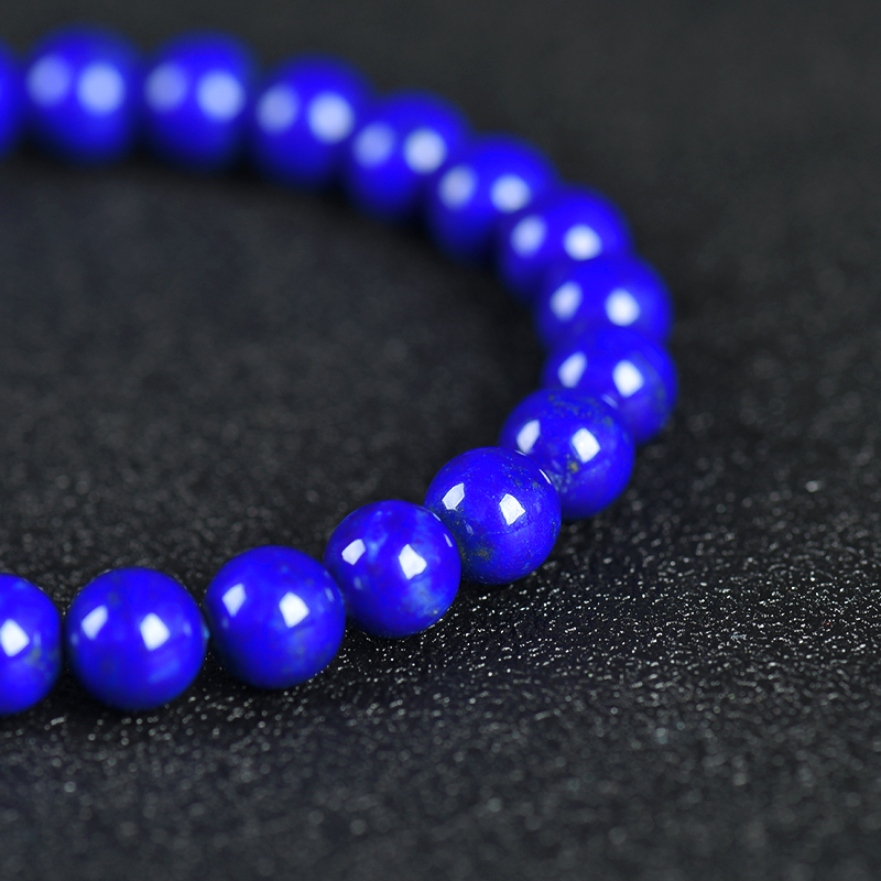 天蓝色青金石单圈手串-红掌柜