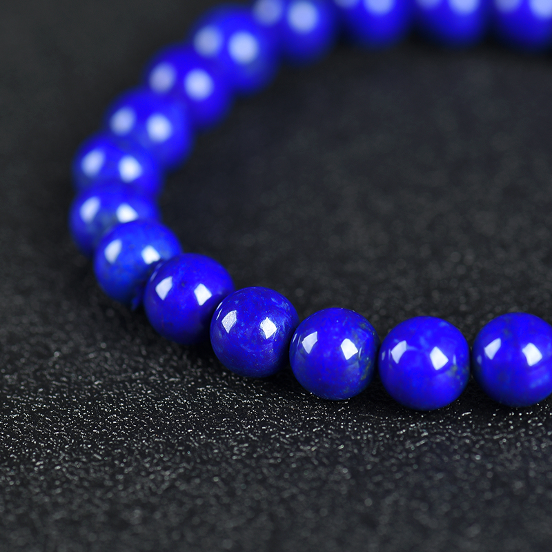 青金级青金石单圈手串-红掌柜