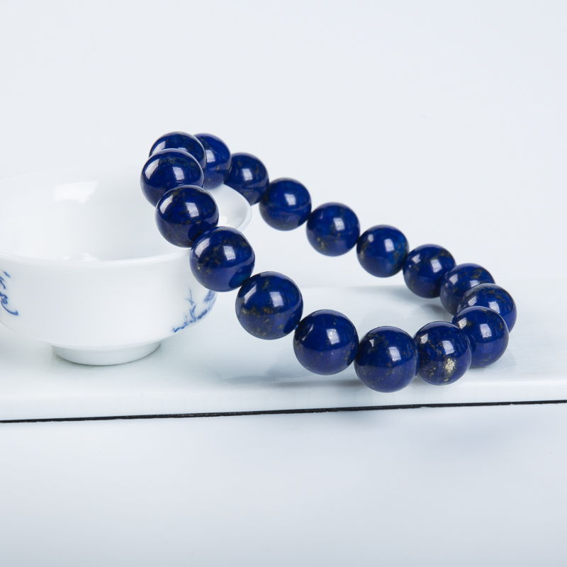 深蓝色青金石单圈手串-红掌柜