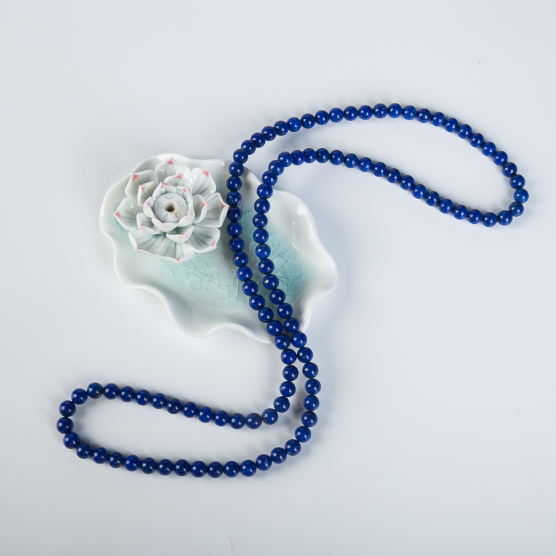 天蓝色青金石手串-红掌柜