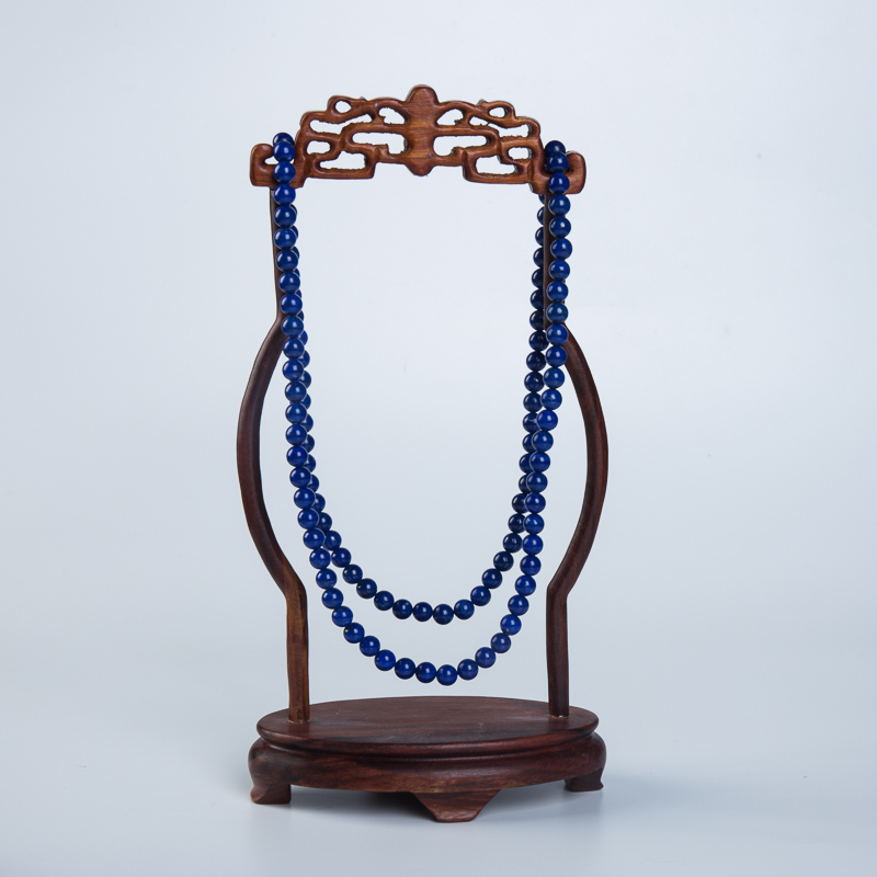 7mm天蓝色青金石多圈手串-红掌柜