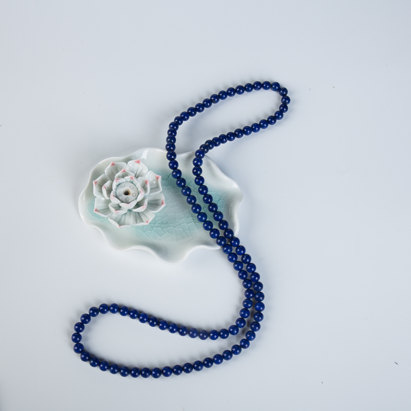 天蓝色青金石手串-红掌柜