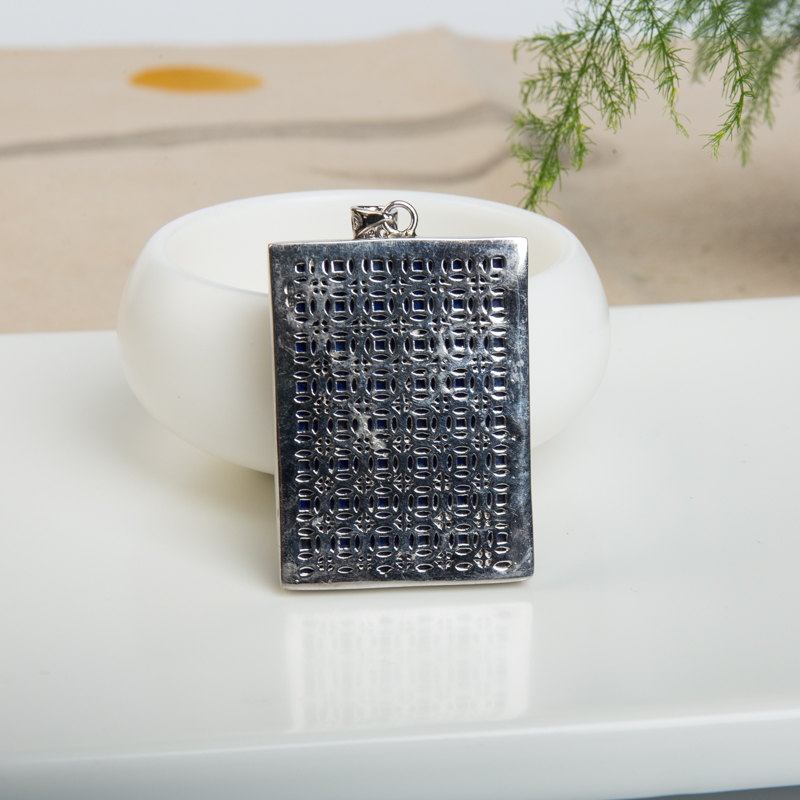 深蓝色青金石吊坠-红掌柜