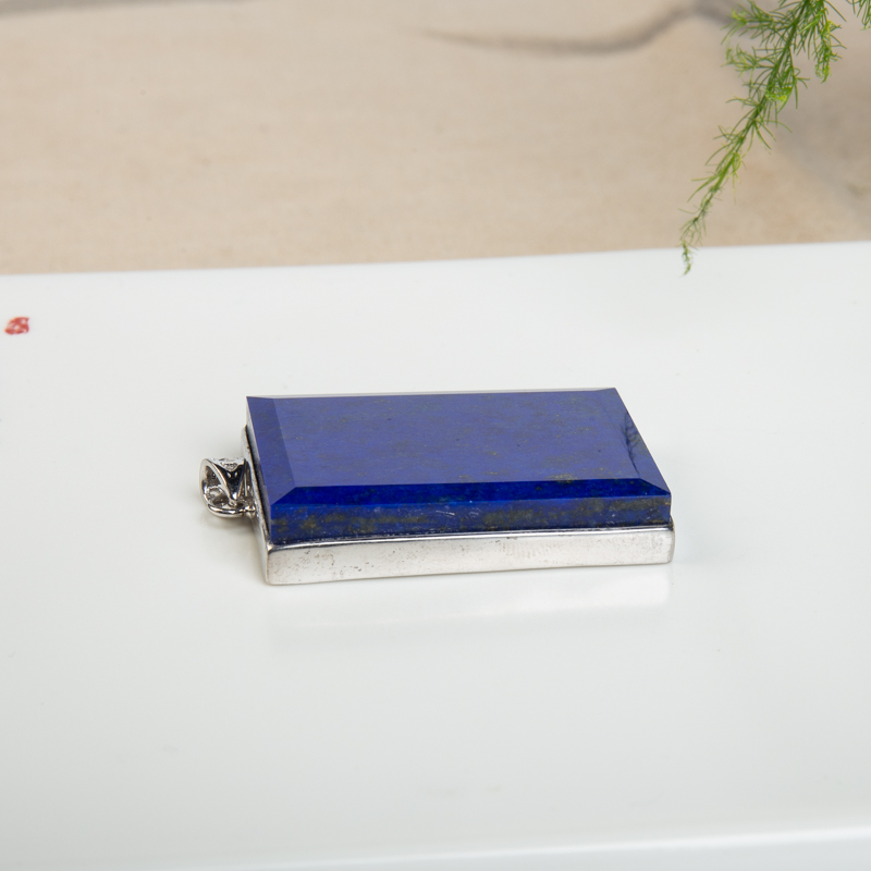 天然青金石无事牌吊坠-红掌柜