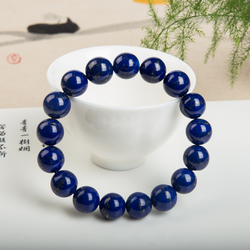 12.8mm青金石单圈手串-红掌柜