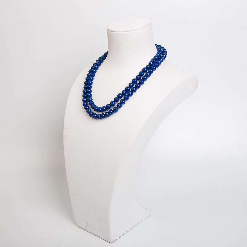 7.0mm天然阿富汗紫蓝色青金石手串-红掌柜