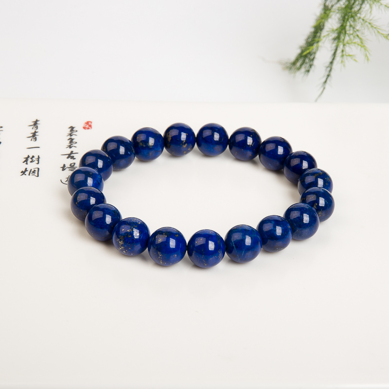 10.5mm天然青金石单圈手串-红掌柜