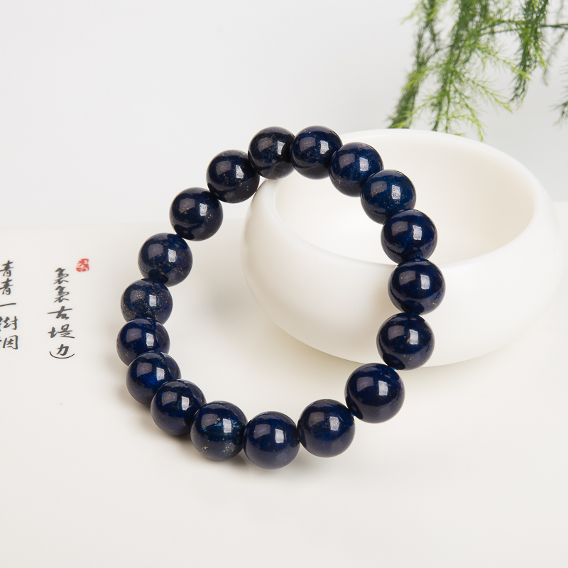 11.2mm天然阿富汗青金石单圈手串-红掌柜