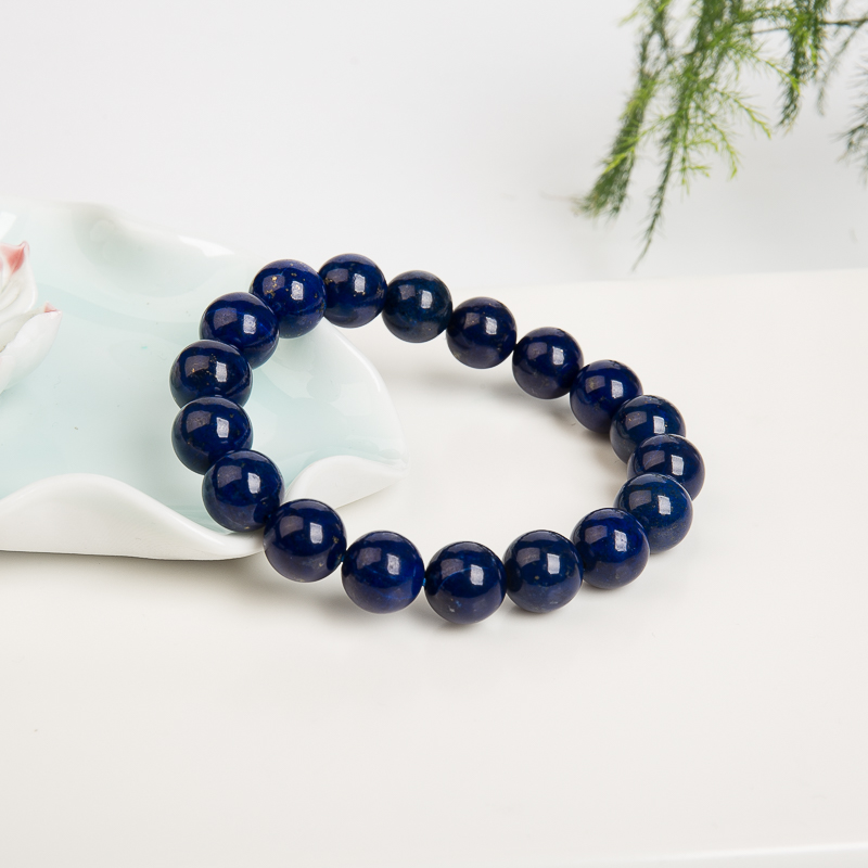 11.2mm紫蓝色青金石单圈手串-红掌柜