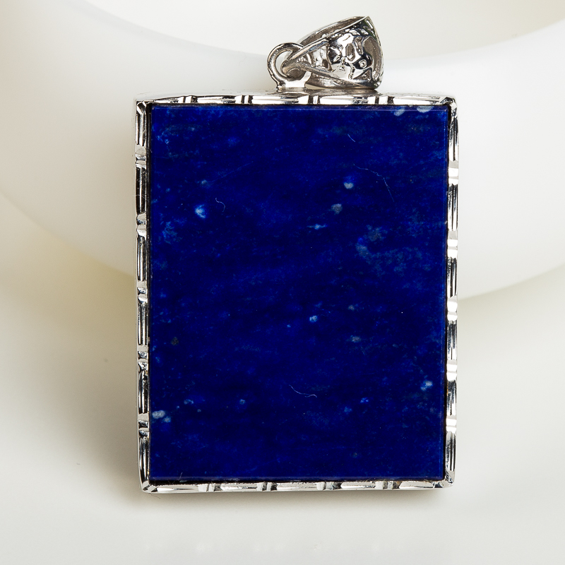 天然阿富汗紫蓝色青金石无事牌吊坠-红掌柜