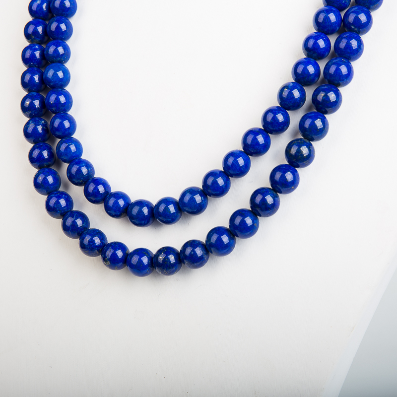 8.0mm阿富汗紫蓝色青金石108佛珠-红掌柜